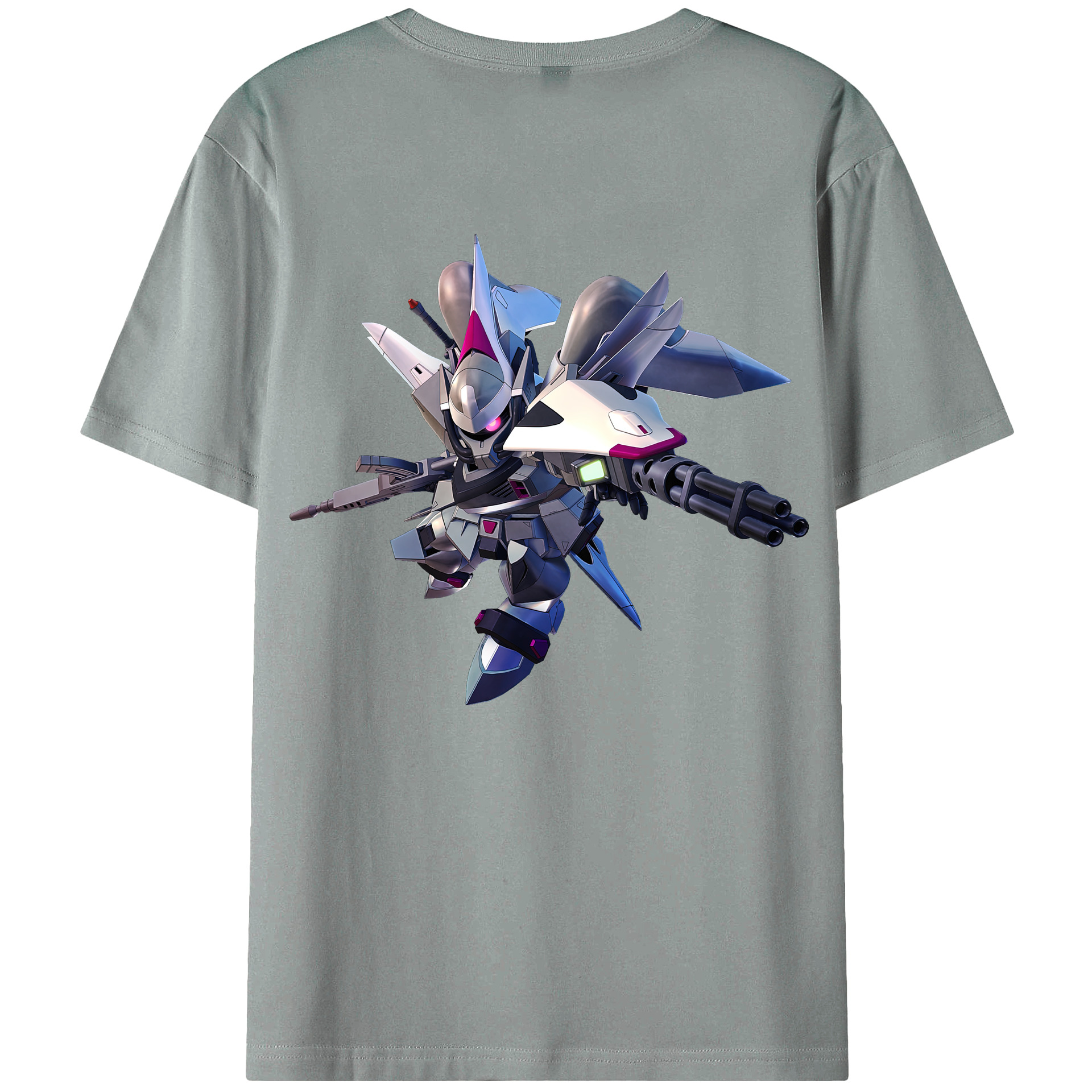 （画像用） 機動戦士ガンダム Mobile Suit Gundam 綿100％ メンズ半袖Tシャツ（バックプリント） 通気性